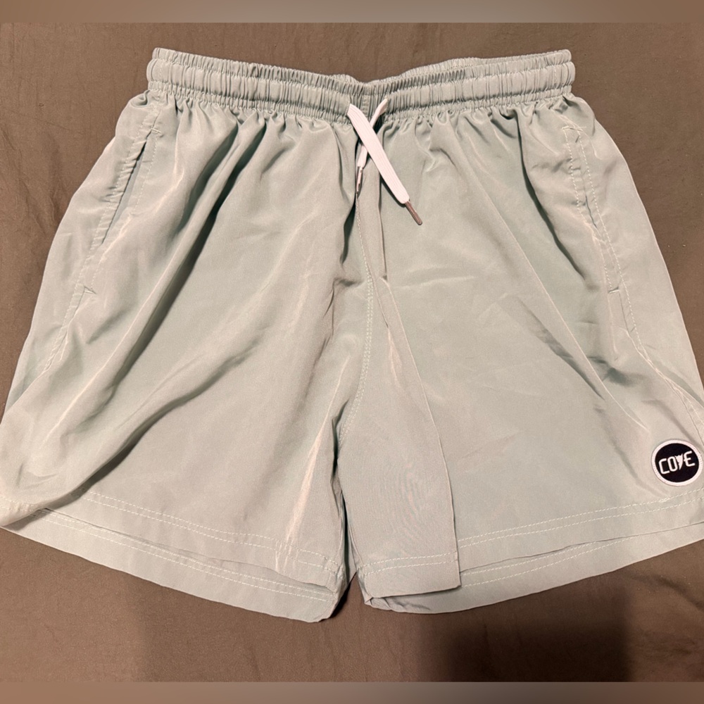 COVE Men's Athletic Shorts in Light Mint Green